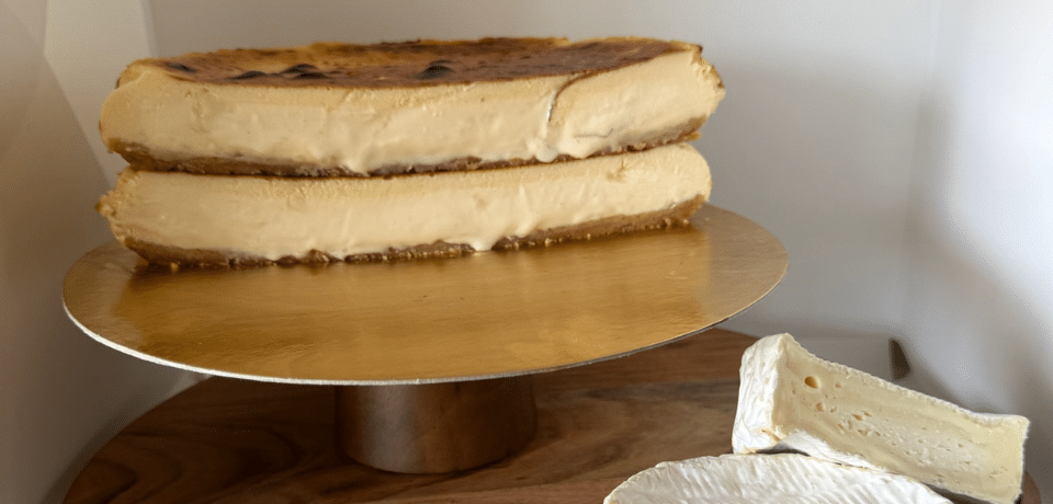 tarta de queso camembert