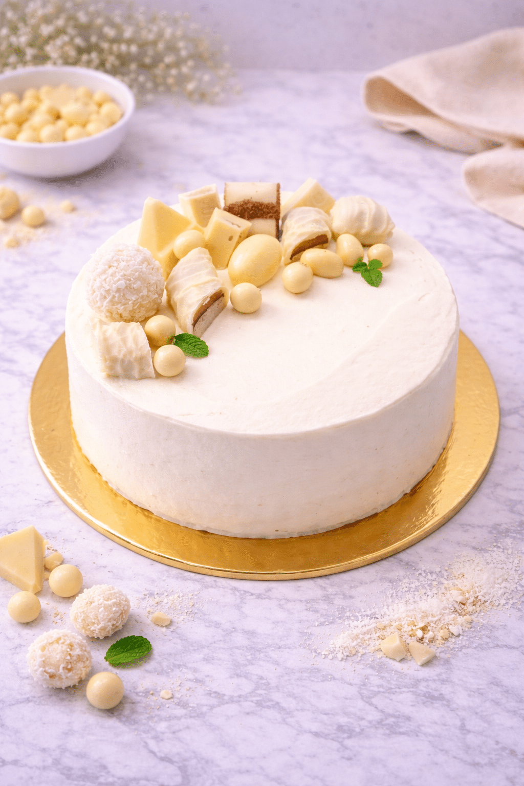 Tarta de chocolate blanco Alicante