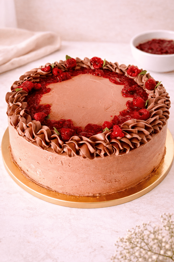 Tarta de Chocolate y Frambuesa